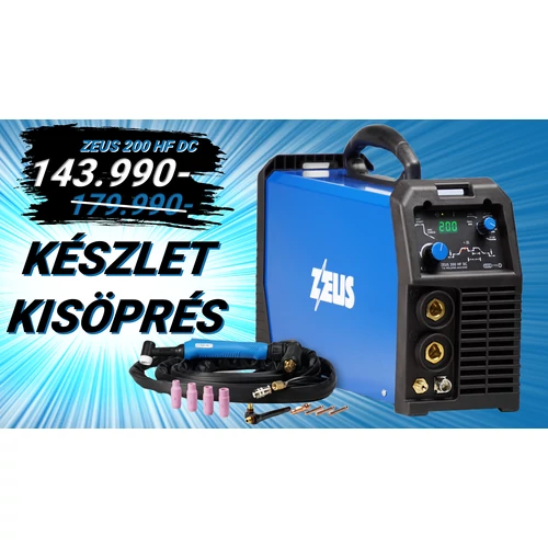 Panelectrode ER 23 ZEUS 200 HF DC inverteres hegesztőgép