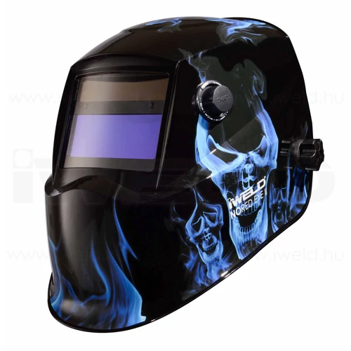 IWELD NORED EYE 3 Automata hegesztő fejpajzs (kék-koponya)