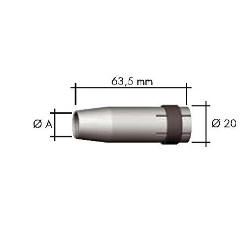 Binzel MB 24 gázterelő 145.0080