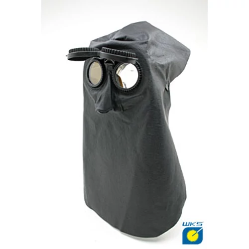 Bőr fejkámzsa ,bőr fejpajzs d=50mm látómező